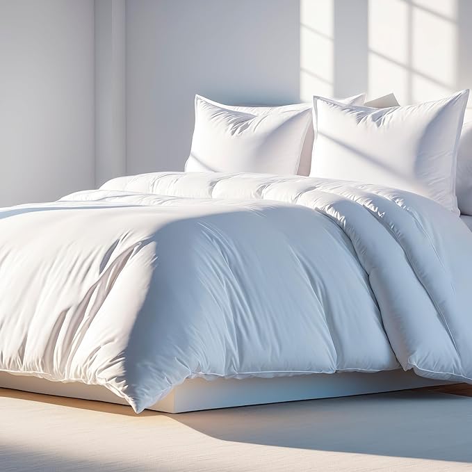 White Queen Duvet Cover Set, Microfiber Duvet Cover with Zipper, Duvet Cover Set of 1 Down Comforter Cover with 2 Pillow Shams, Luxury Comforter Cover Queen Size | Comforter Not Included